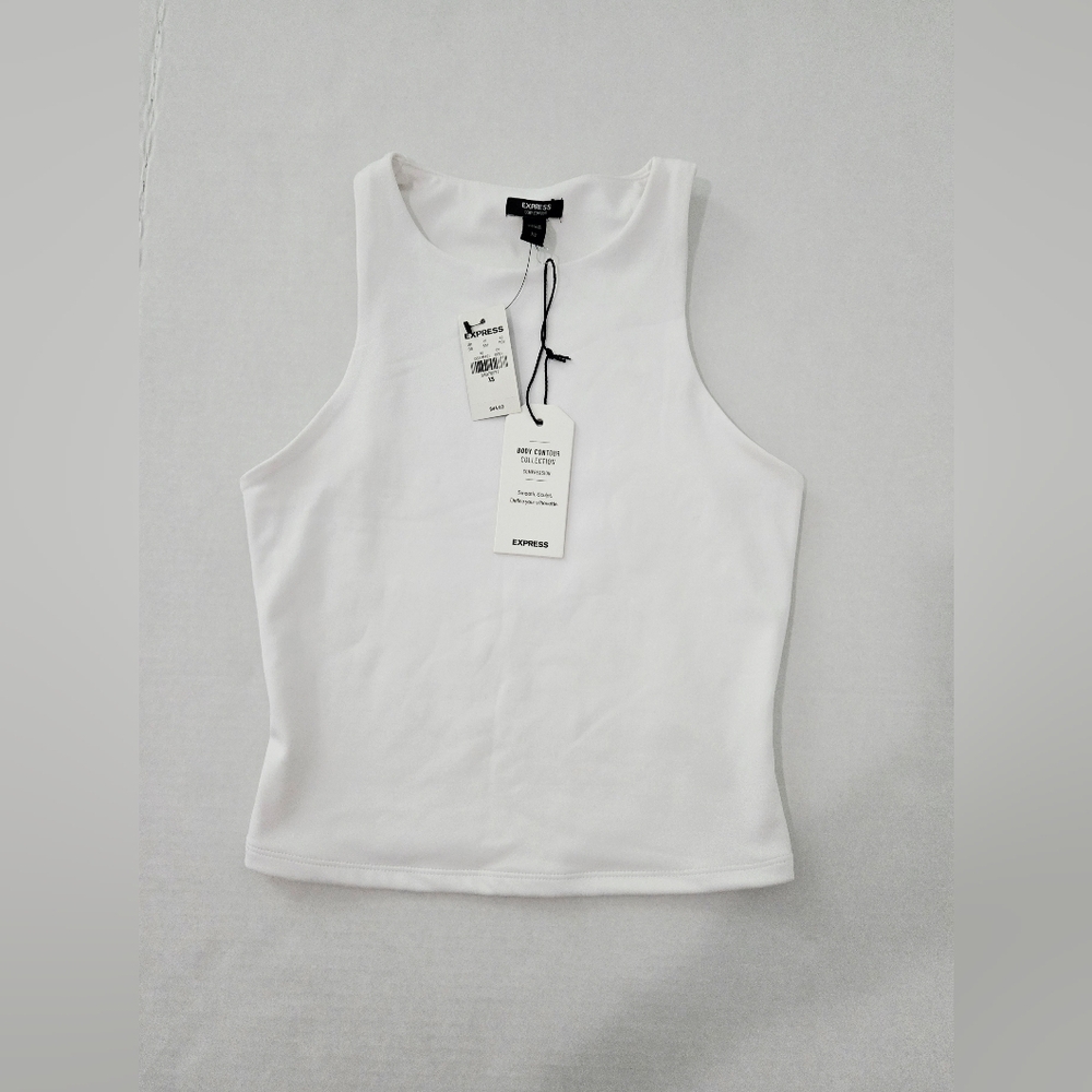 Express Classic White Tank Top